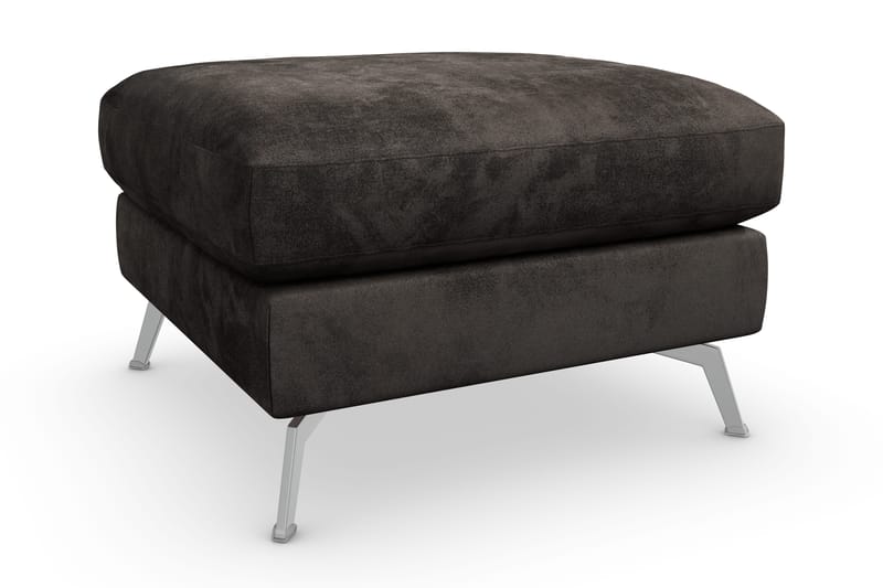 Ocean Lyx Fotpall - Mörkgrå/Sammet - Möbler - Vardagsrum - Stolar & sittmöbler - Pallar - Fotpall