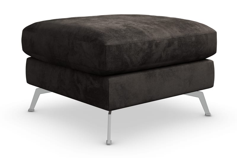 Ocean Lyx Fotpall - Mörkgrå/Sammet - Möbler - Vardagsrum - Stolar & sittmöbler - Pallar - Fotpall