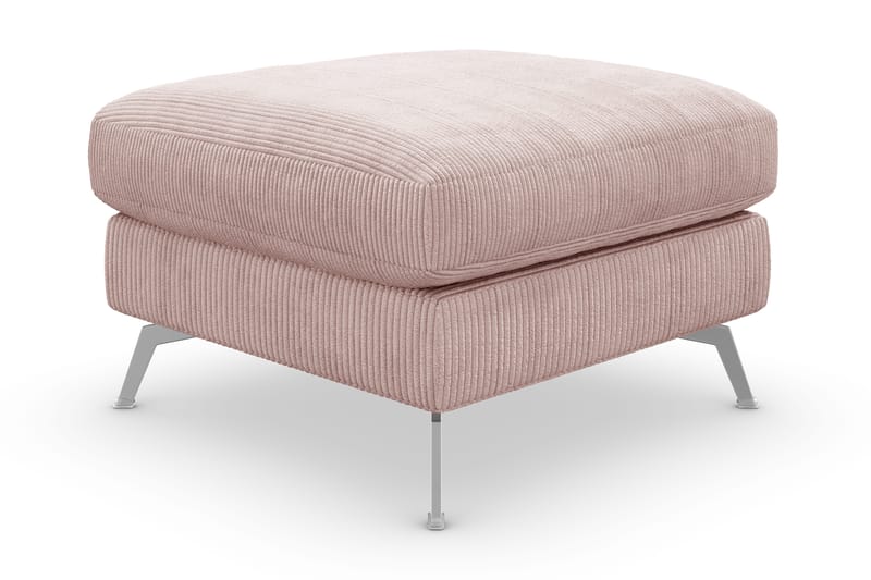 Ocean Lyx Fotpall - Rosa/Krom - Möbler - Vardagsrum - Stolar & sittmöbler - Pallar - Fotpall
