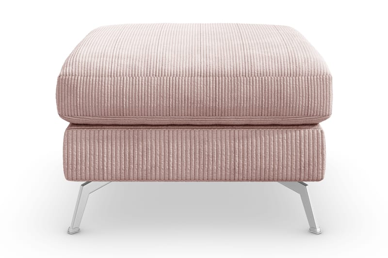 Ocean Lyx Fotpall - Rosa/Krom - Möbler - Vardagsrum - Stolar & sittmöbler - Pallar - Fotpall