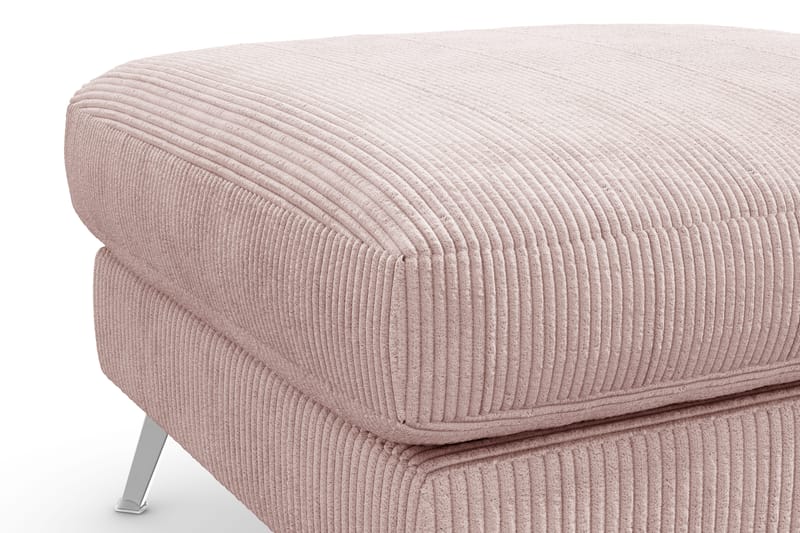 Ocean Lyx Fotpall - Rosa/Krom - Möbler - Vardagsrum - Stolar & sittmöbler - Pallar - Fotpall