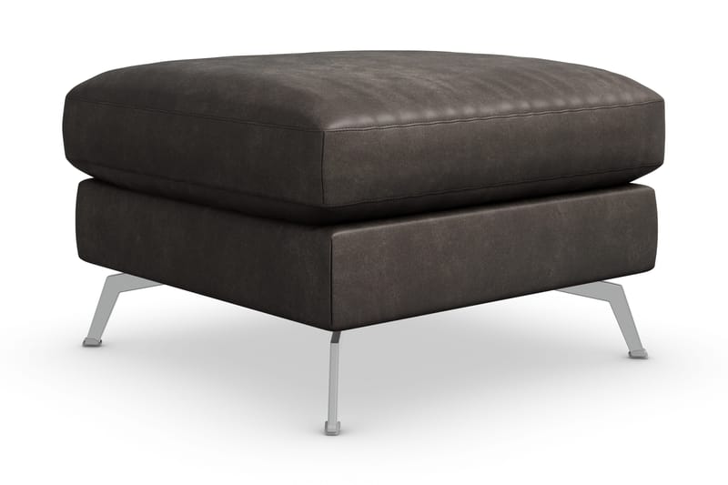 Ocean Lyx Fotpall - Svart/Läder - Möbler - Vardagsrum - Stolar & sittmöbler - Pallar - Fotpall