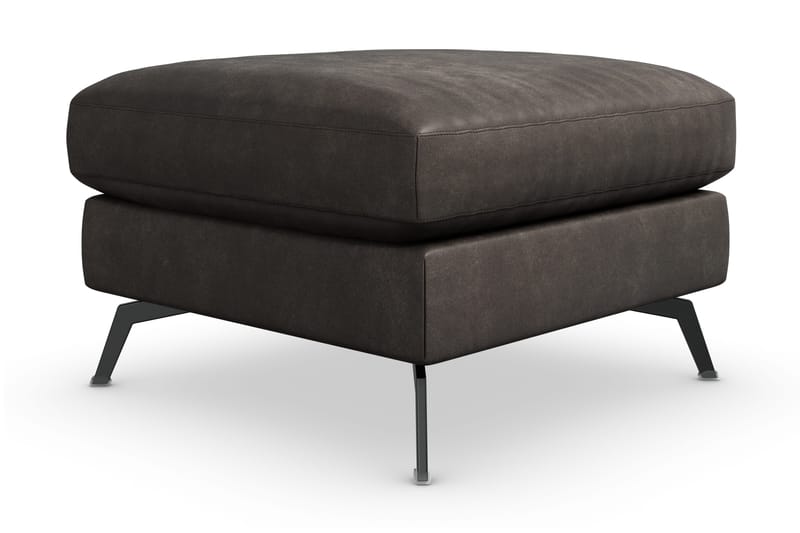 Ocean Lyx Fotpall, Svart/Läder