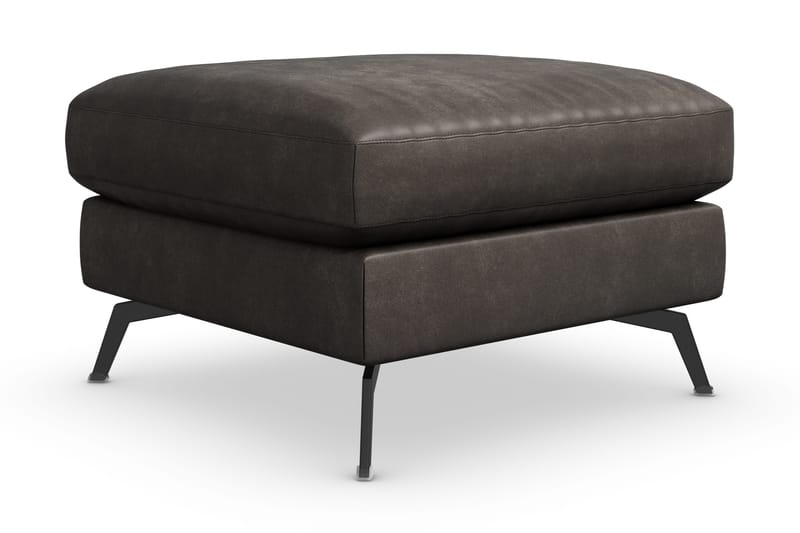 Ocean Lyx Fotpall - Svart/Läder - Möbler - Vardagsrum - Stolar & sittmöbler - Pallar - Fotpall