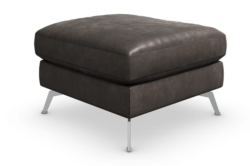 Ocean Lyx Fotpall - Svart/Läder - Möbler - Vardagsrum - Stolar & sittmöbler - Pallar - Fotpall