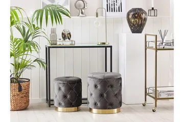 Olingskog Fotpall med Förvaring 2-pack - Grå - Möbler - Vardagsrum - Stolar & sittmöbler - Pallar - Fotpall