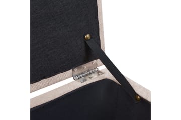 Fotpall Orem Beige/svart - Beige/svart - Möbler - Vardagsrum - Stolar & sittmöbler - Pallar - Fotpall
