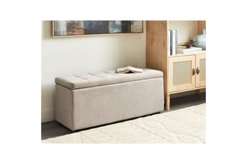 Fotpall Orem Beige/svart - Beige/svart - Möbler - Vardagsrum - Stolar & sittmöbler - Pallar - Fotpall