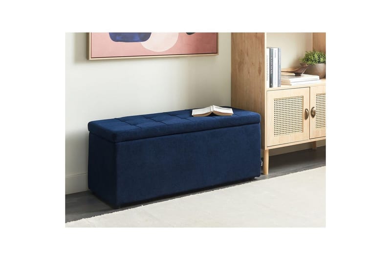 Fotpall Orem Blå/Svart - Blå/Svart - Möbler - Vardagsrum - Stolar & sittmöbler - Pallar - Fotpall