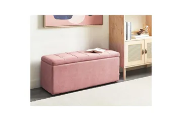Fotpall Orem Rosa/Svart - Rosa/Svart - Möbler - Vardagsrum - Stolar & sittmöbler - Pallar - Fotpall