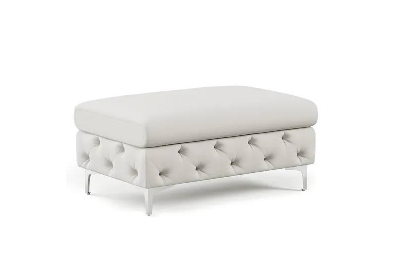 PAIGI Fotpall 67 cm Rektangulär Beige