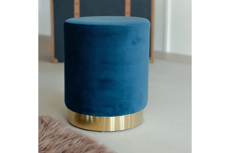 Pall La Perla - Blå - Möbler - Vardagsrum - Stolar & sittmöbler - Pallar - Fotpall