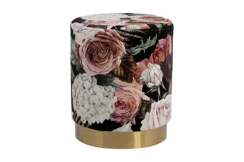 Pall La Perla - Blommig - Möbler - Vardagsrum - Stolar & sittmöbler - Pallar - Fotpall