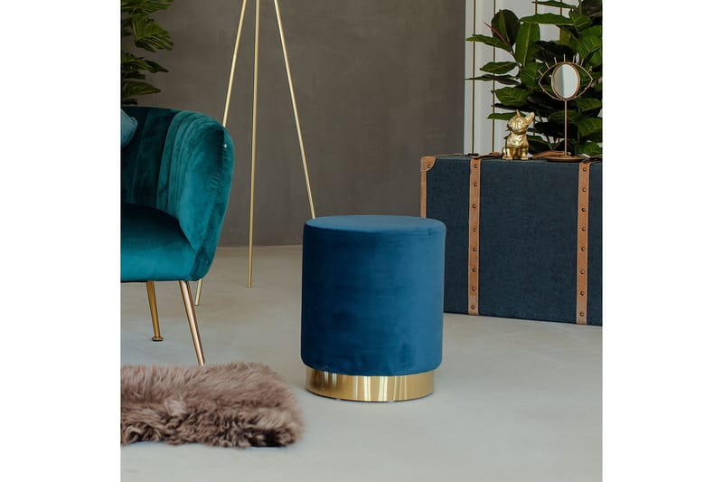 Pall La Perla - Blå - Möbler - Vardagsrum - Stolar & sittmöbler - Pallar - Fotpall