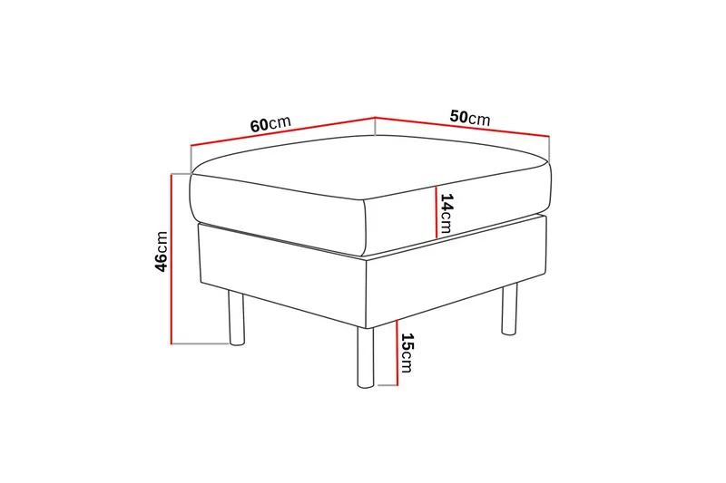 Peppe Fotpall - Beige - Möbler - Vardagsrum - Stolar & sittmöbler - Pallar - Fotpall