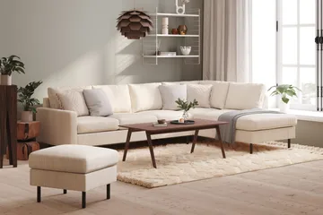 Peppe Fotpall - Beige - Möbler - Vardagsrum - Stolar & sittmöbler - Pallar - Fotpall