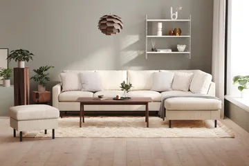 Peppe Fotpall - Beige - Möbler - Vardagsrum - Stolar & sittmöbler - Pallar - Fotpall