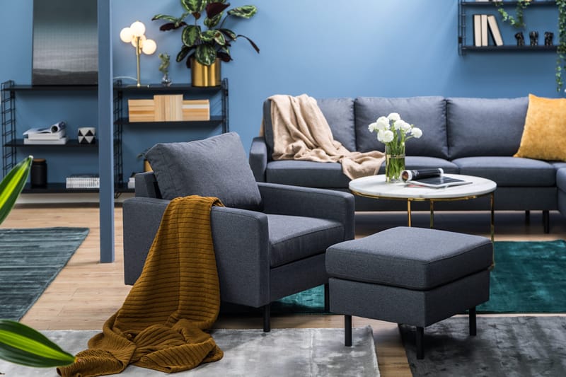 Peppe Fotpall - Mörkgrå - Möbler - Vardagsrum - Stolar & sittmöbler - Pallar - Fotpall