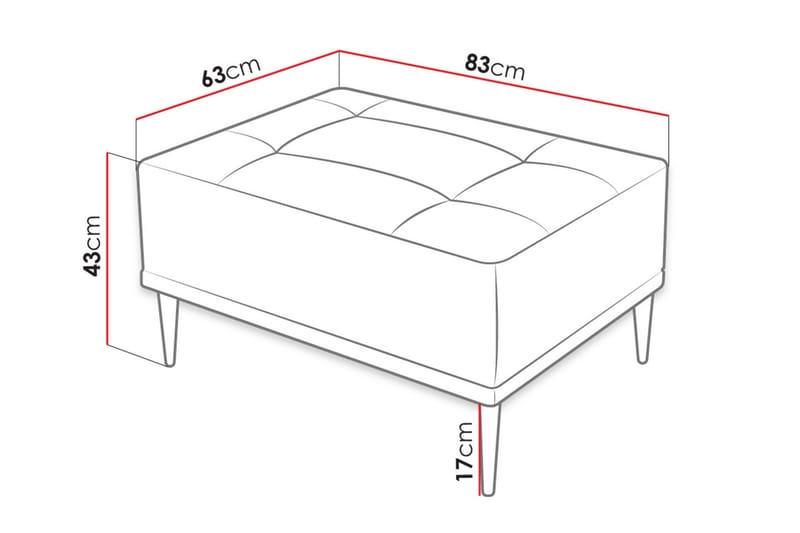 RAPAKI Fotpall Beige - Möbler - Vardagsrum - Stolar & sittmöbler - Pallar - Fotpall