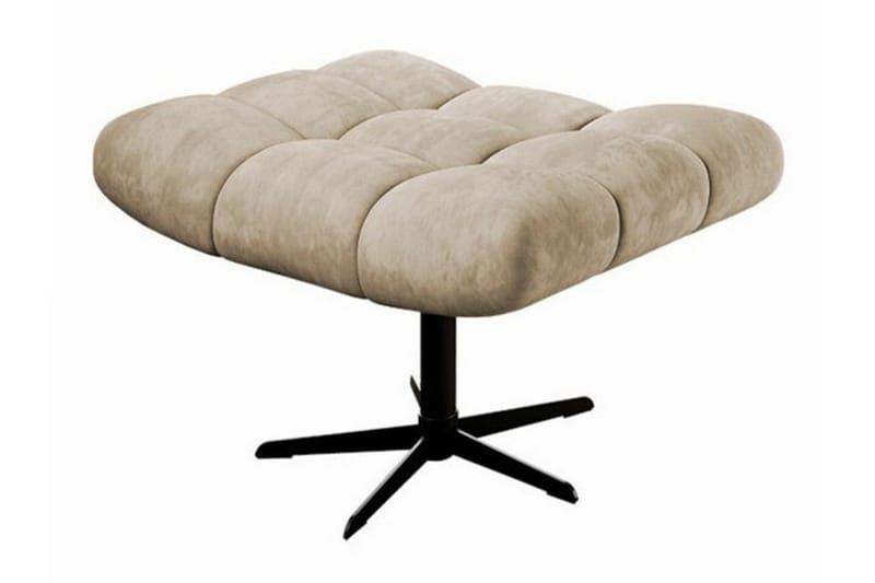 Rathkeale Fotpall 46 cm Beige/Black