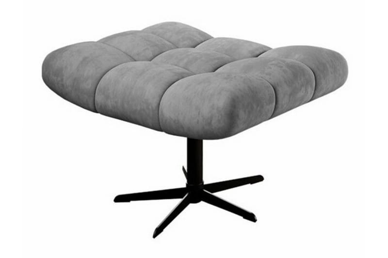 Rathkeale Fotpall 46 cm Grey/Black