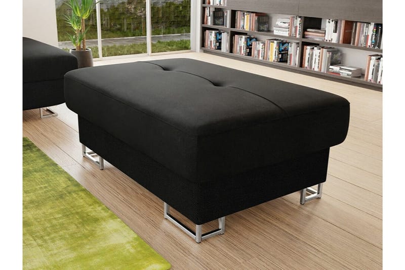 Reginia Fotpall 67 cm Black - Möbler - Vardagsrum - Stolar & sittmöbler - Pallar - Fotpall