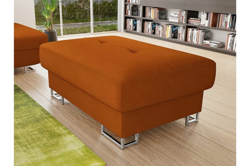 Reginia Fotpall 67 cm Dark Orange - Möbler - Vardagsrum - Stolar & sittmöbler - Pallar - Fotpall