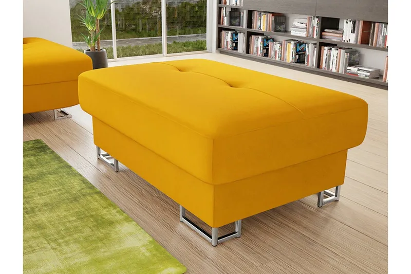 Reginia Fotpall 67 cm Yellow - Möbler - Vardagsrum - Stolar & sittmöbler - Pallar - Fotpall