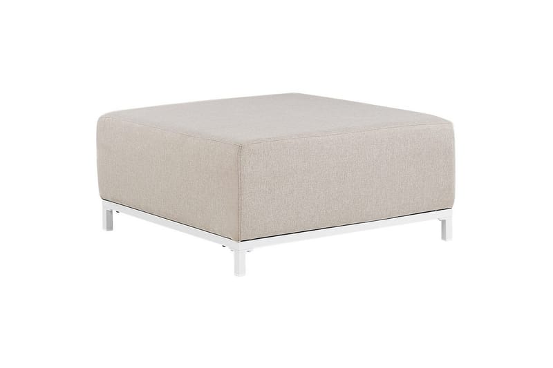 Fotpall Rovigo Beige/vit - Beige/vit - Möbler - Vardagsrum - Stolar & sittmöbler - Pallar - Fotpall