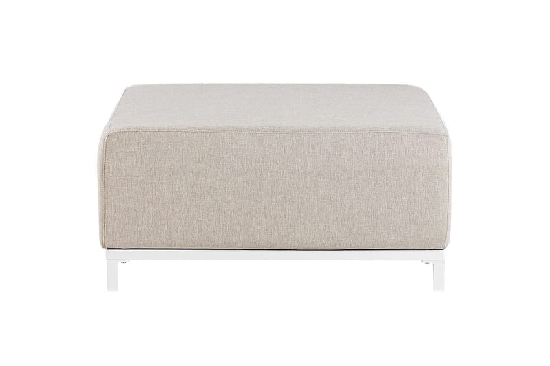 Fotpall Rovigo Beige/vit - Beige/vit - Möbler - Vardagsrum - Stolar & sittmöbler - Pallar - Fotpall