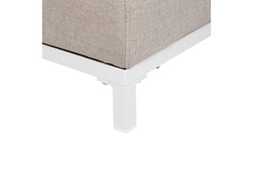 Fotpall Rovigo Beige/vit - Beige/vit - Möbler - Vardagsrum - Stolar & sittmöbler - Pallar - Fotpall