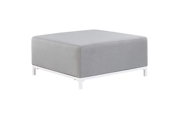 Fotpall Rovigo Ljusgrå/vit