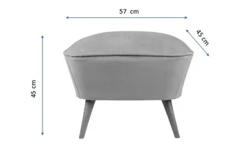 Saberi Fotpall - Röd - Möbler - Vardagsrum - Stolar & sittmöbler - Pallar - Fotpall