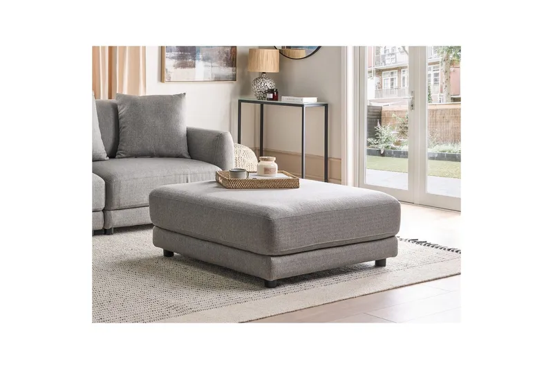 Fotpall Sigtuna Grå/svart - Grå/svart - Möbler - Vardagsrum - Stolar & sittmöbler - Pallar - Fotpall