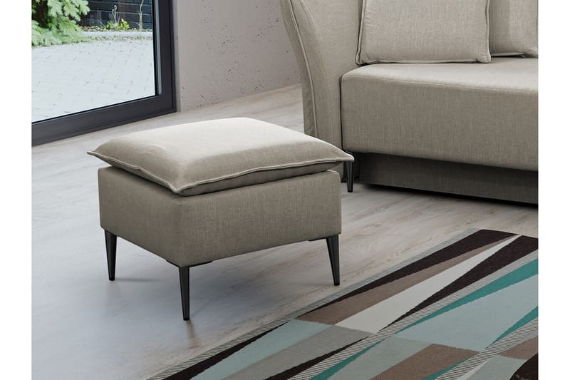 Staffin Fotpall 50 cm beige - Möbler - Vardagsrum - Stolar & sittmöbler - Pallar - Fotpall