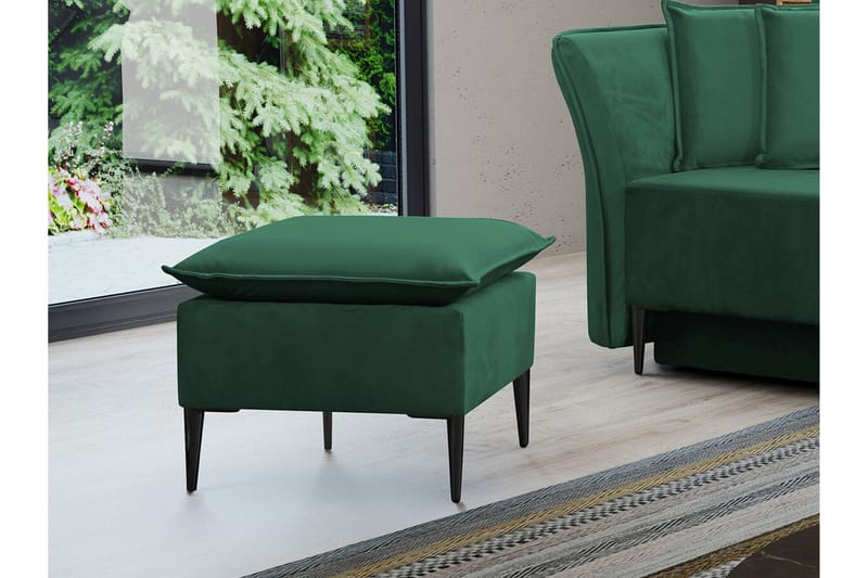 Staffin Fotpall 50 cm Dark green - Möbler - Vardagsrum - Stolar & sittmöbler - Pallar - Fotpall