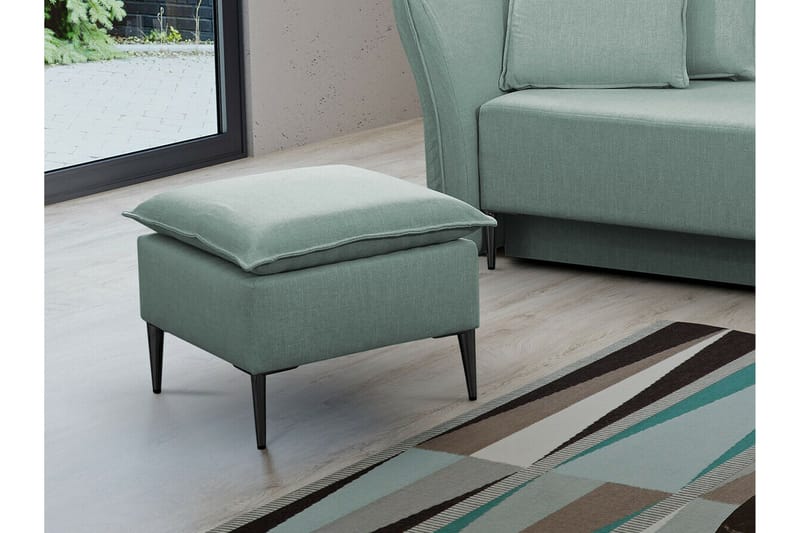 Staffin Fotpall 50 cm Light blue/Light grey - Möbler - Vardagsrum - Stolar & sittmöbler - Pallar - Fotpall