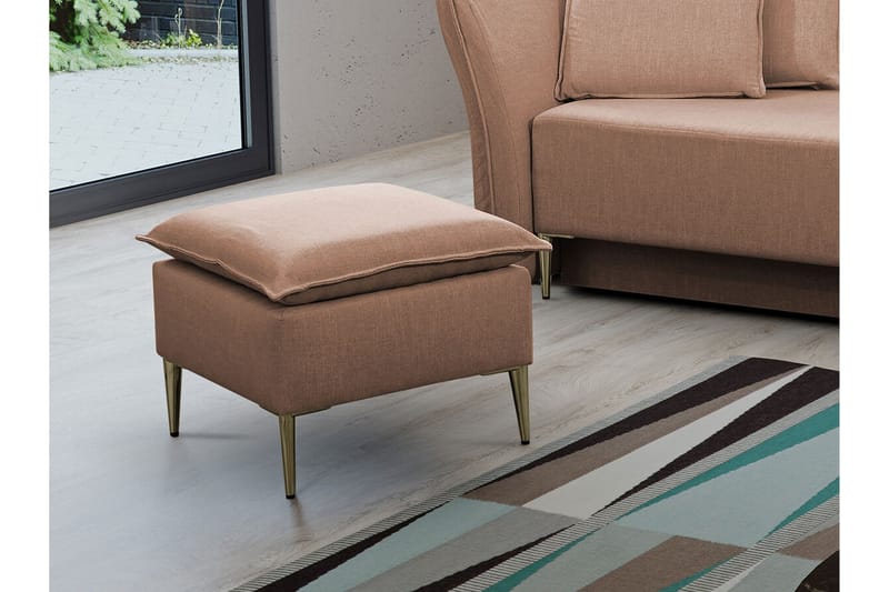Staffin Fotpall 50 cm Light brown - Möbler - Vardagsrum - Stolar & sittmöbler - Pallar - Fotpall