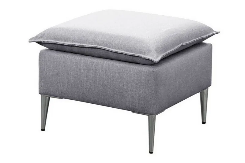 Staffin Fotpall 50 cm NO_BRAND Light grey/Dark grey - Möbler - Vardagsrum - Stolar & sittmöbler - Pallar - Fotpall