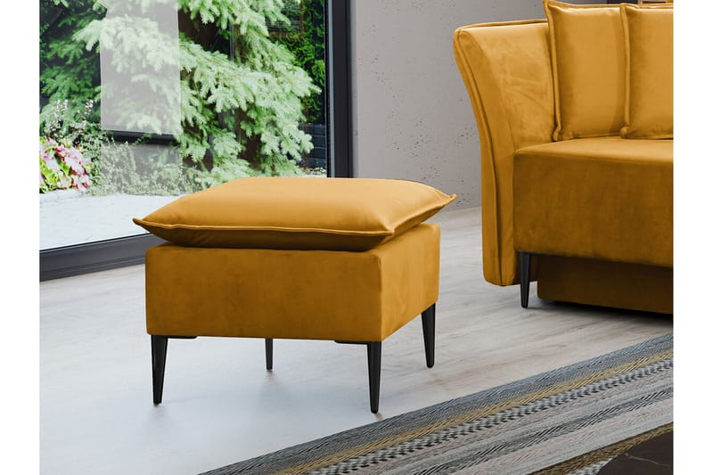 Staffin Fotpall 50 cm Yellow - Möbler - Vardagsrum - Stolar & sittmöbler - Pallar - Fotpall