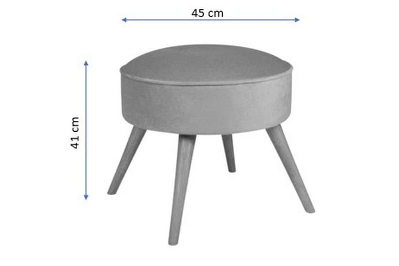 Stefanescu Fotpall - Röd - Möbler - Vardagsrum - Stolar & sittmöbler - Pallar - Fotpall