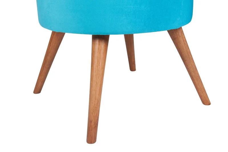 Stefanescu Fotpall - Turkos - Möbler - Vardagsrum - Stolar & sittmöbler - Pallar - Fotpall