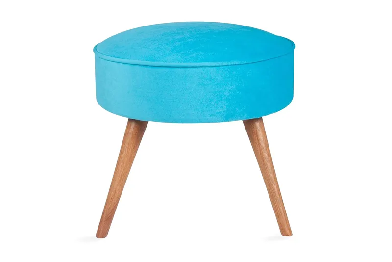 Stefanescu Fotpall - Turkos - Möbler - Vardagsrum - Stolar & sittmöbler - Pallar - Fotpall