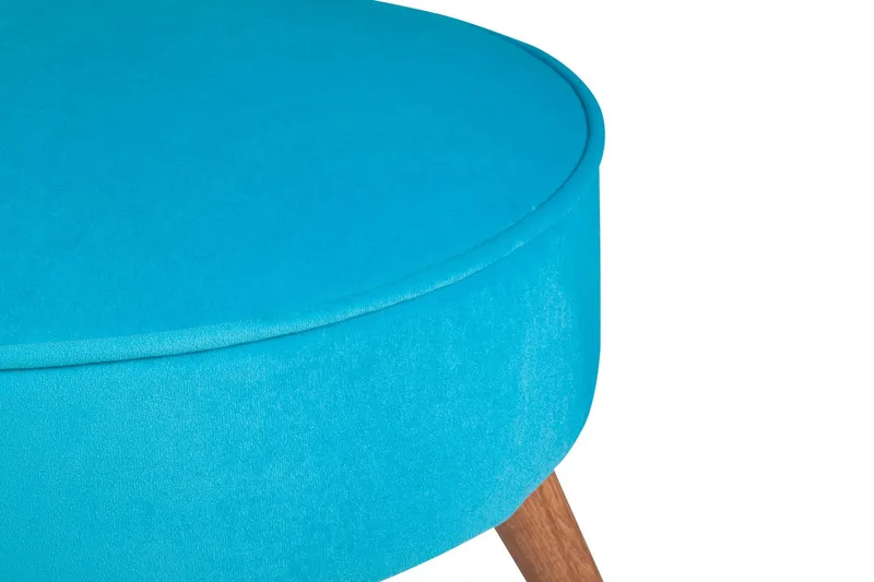 Stefanescu Fotpall - Turkos - Möbler - Vardagsrum - Stolar & sittmöbler - Pallar - Fotpall