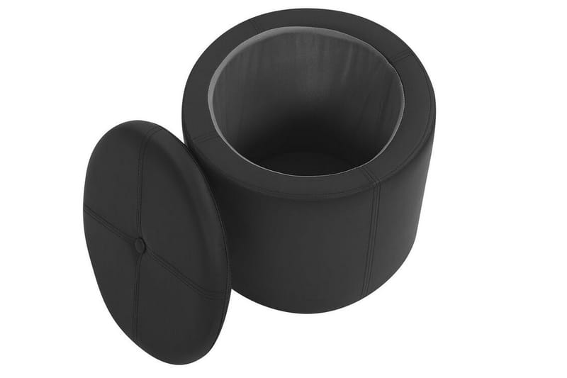 Syosset Fotpall med Förvaring - Svart - Möbler - Vardagsrum - Stolar & sittmöbler - Pallar - Fotpall