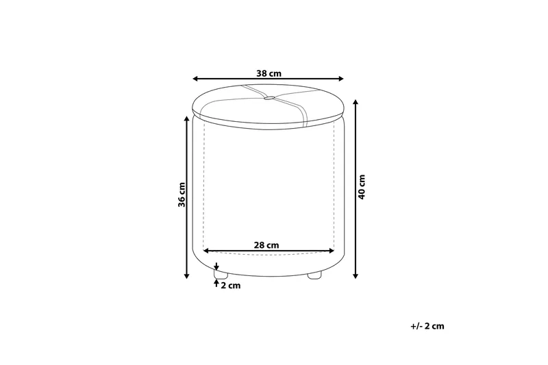 Syosset Fotpall med Förvaring - Svart - Möbler - Vardagsrum - Stolar & sittmöbler - Pallar - Fotpall