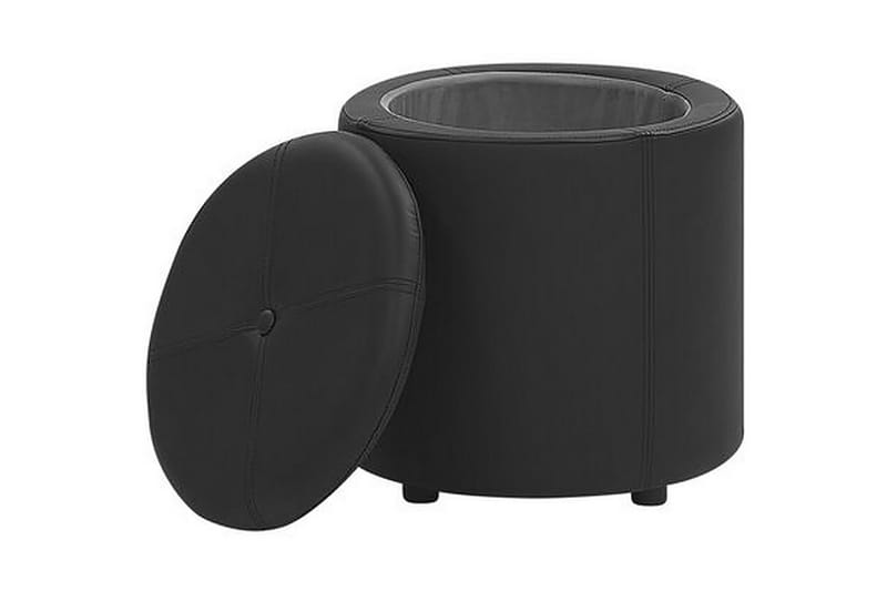 Syosset Fotpall med Förvaring - Svart - Möbler - Vardagsrum - Stolar & sittmöbler - Pallar - Fotpall