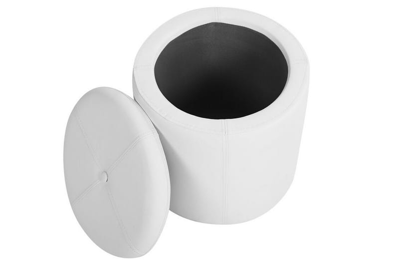 Syosset Fotpall med Förvaring - Vit - Möbler - Vardagsrum - Stolar & sittmöbler - Pallar - Fotpall