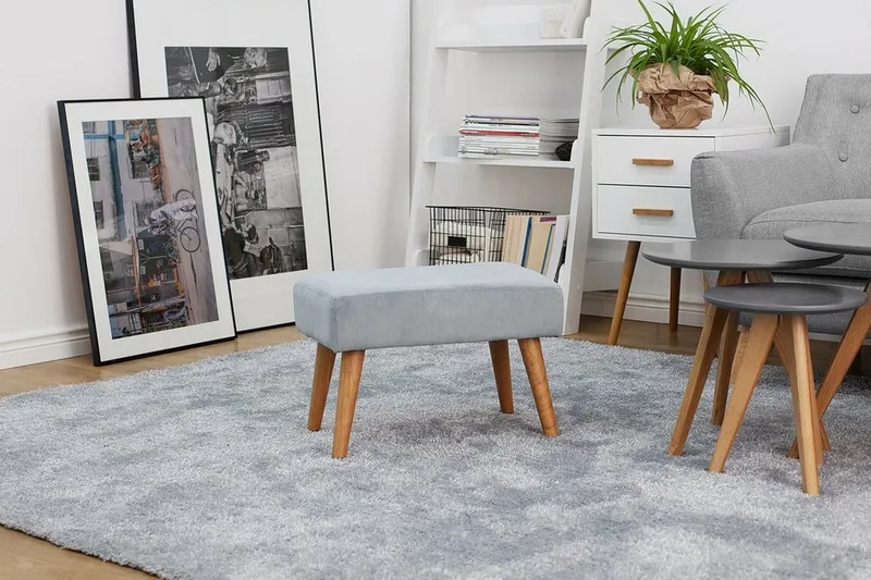Takoma Fotpall 30|50 cm - Grå - Möbler - Vardagsrum - Stolar & sittmöbler - Pallar - Fotpall