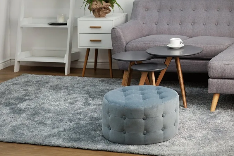 Tampa Fotpall 55|55 cm - Grå - Möbler - Vardagsrum - Stolar & sittmöbler - Pallar - Fotpall